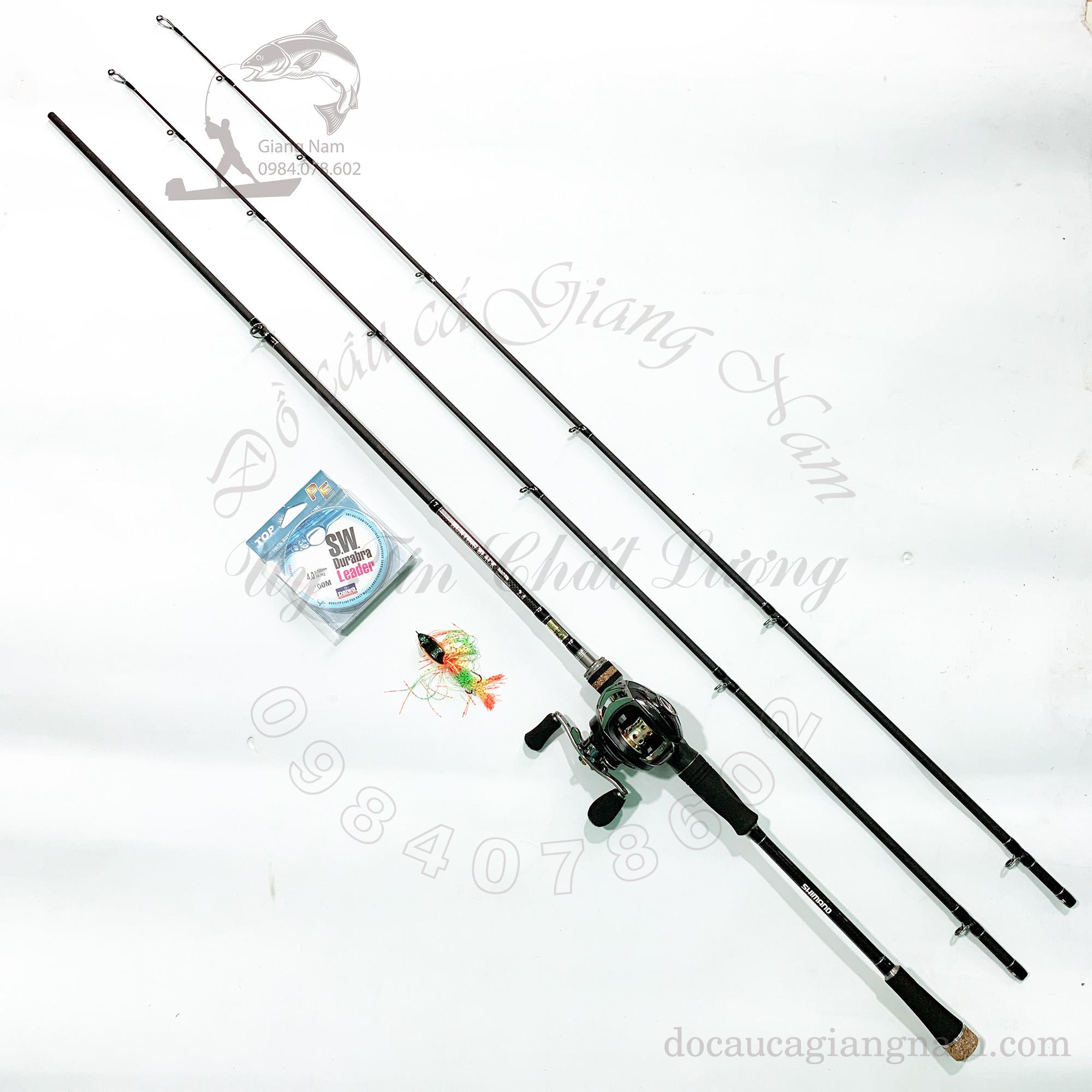 Bộ cần câu lure máy ngang cao cấp ( đồ câu cá Giang Nam ). Kích thước chính xác của sản phẩm này là:  2m7 big sale