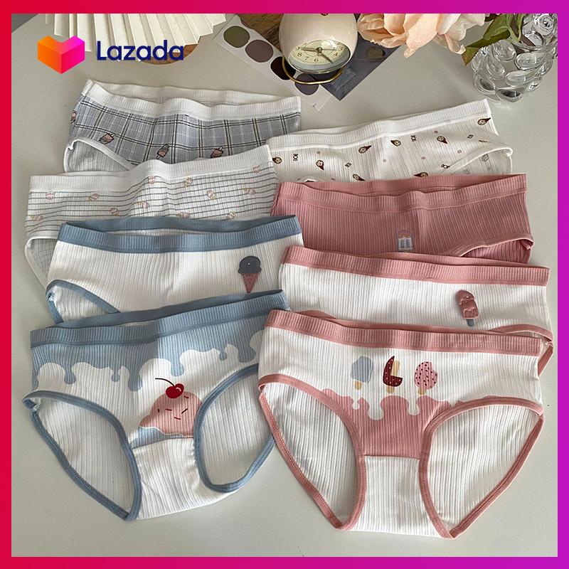 Quần lót cotton gân ICE CREAM siêu đáng yêu - NHShop