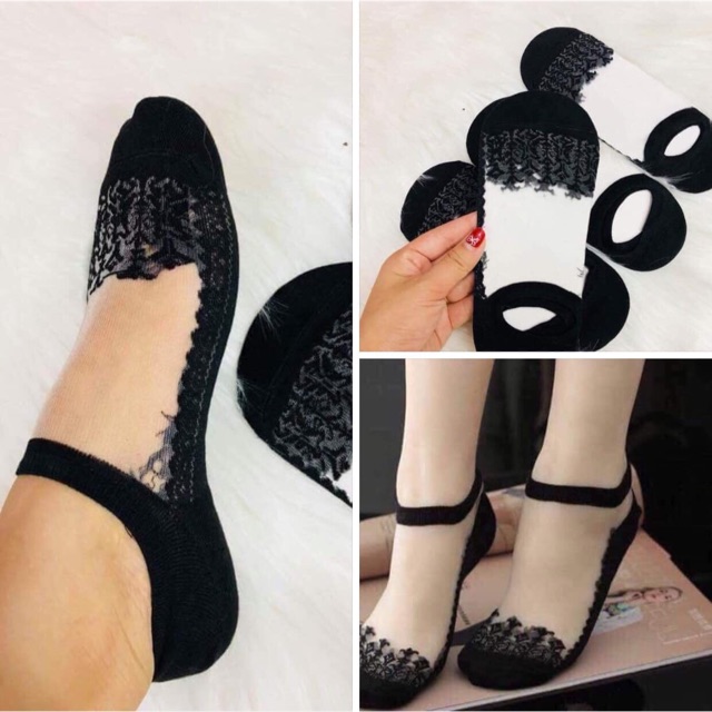 Combo 10 đôi tất ren lưới Công Chúa-tất