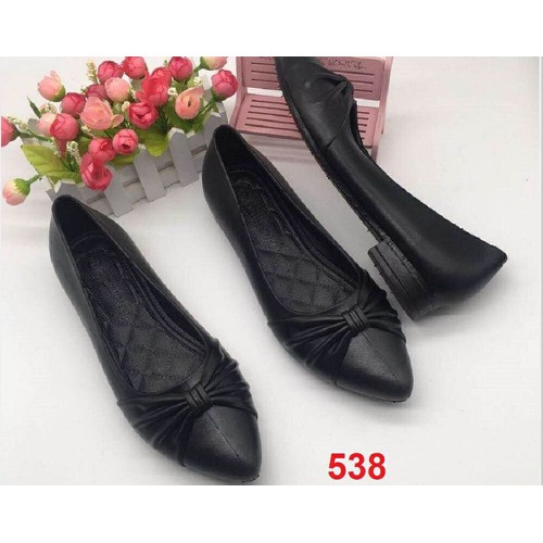 Giày búp bê nơ xoắn cực đẹp đi mưa