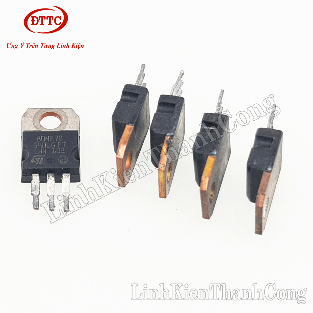 80NF70 Lưng Đồng MOSFET N-CH 80A 70V TO220 (Tháo Máy)