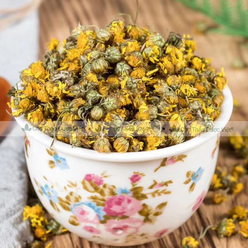 Nụ hoa cúc sấy lạnh 100g, hoa cúc chi, cúc tiến vua nguyên bông, pha trà, dưỡng nhan, an thần
