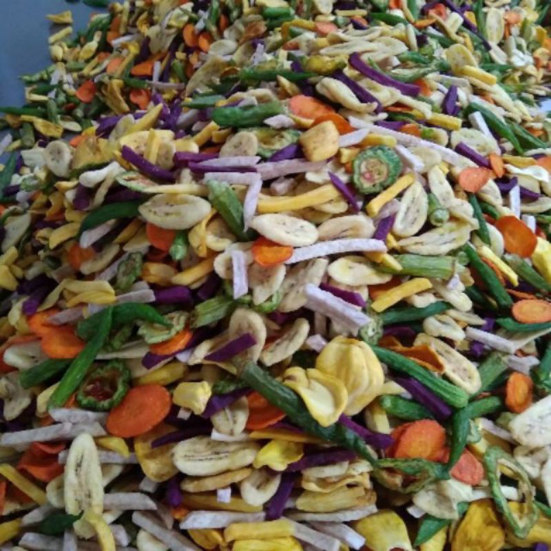 500G Hoa Quả Sấy Thập Cẩm Nguyên Miếng