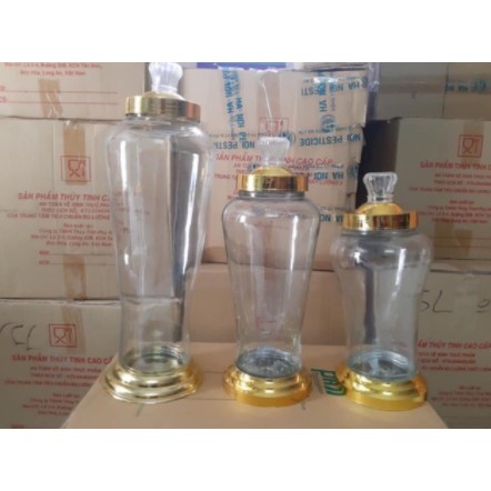 Bình sâm thủy tinh - Bình ngâm rượu 2L