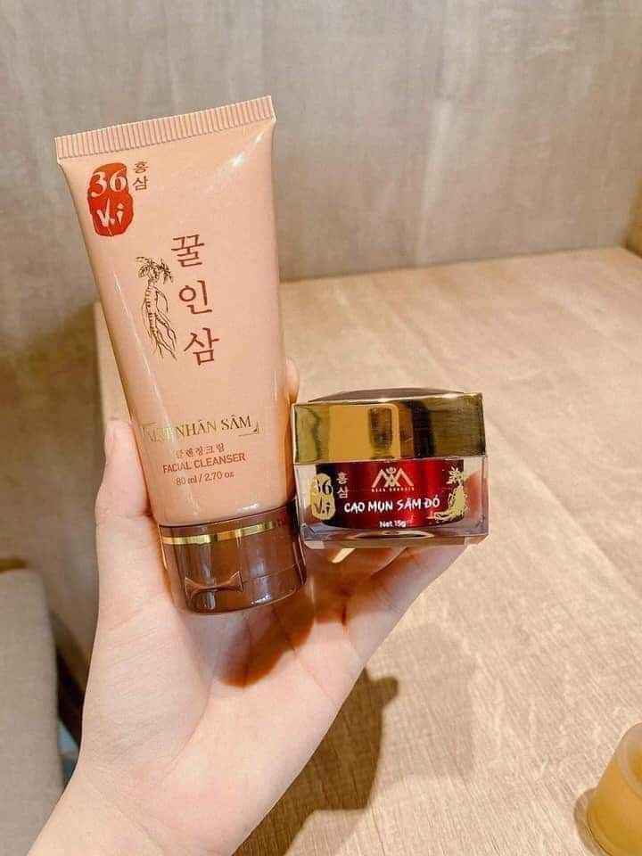 [ FREESHIP MAX ]Sữa Rửa Mặt Cao Sâm Mụn Đỏ 36 vị chính hãng