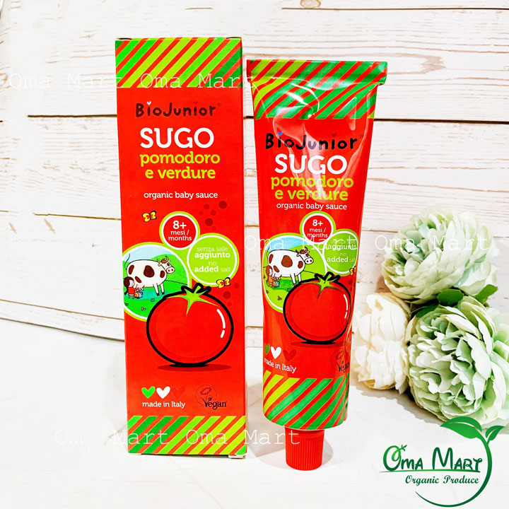 Sốt cà chua ăn dặm cho bé hữu cơ Bio Junior 150g