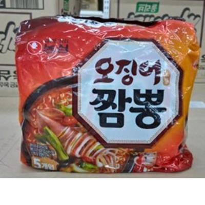 Combo Bịch 5 Gói Mì Mực Hải Sản Hàn Quốc. 짬뽕
