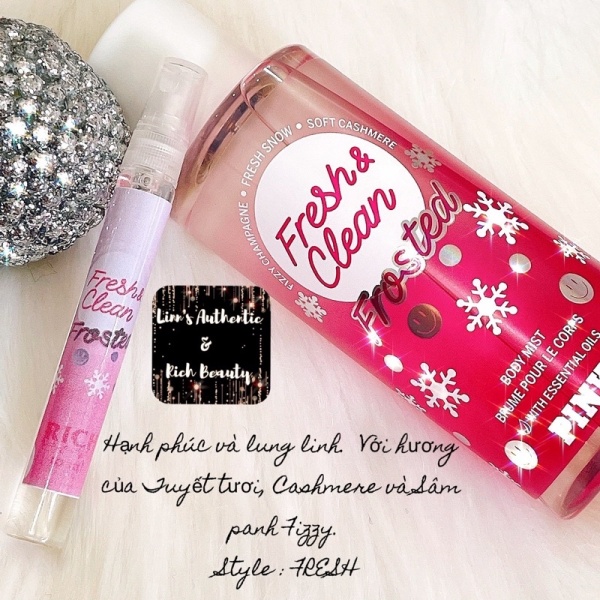 FRESH & CLEAN FROSTED - Xịt Thơm Body Mist Victoria’s Secret Usa