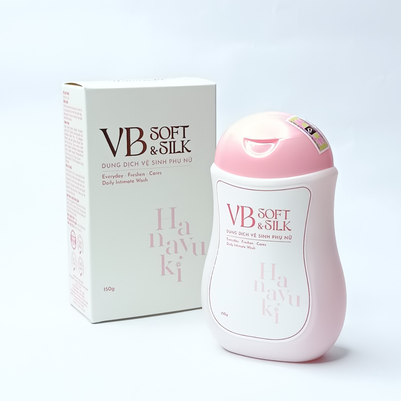 Mẫu Mới Dung dịch vệ sinh Hanayuki Xanh và Hồng 150ml
