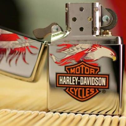 Zippo 28082 - Zippo Harley Davidson Eagle Wings Polish Chrome