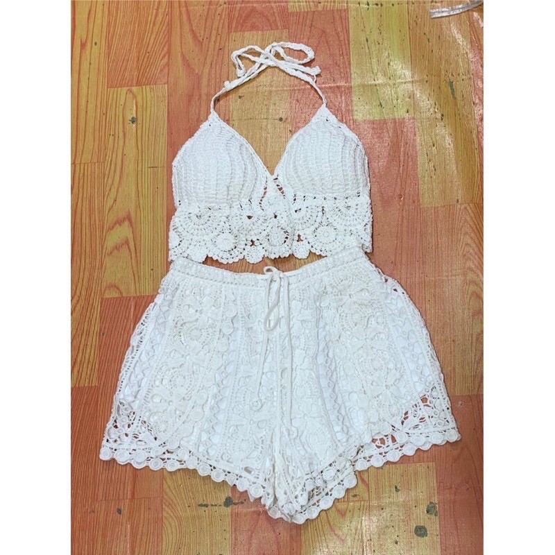 💥23-Set bikini ren đi biển 2 món có bán rời