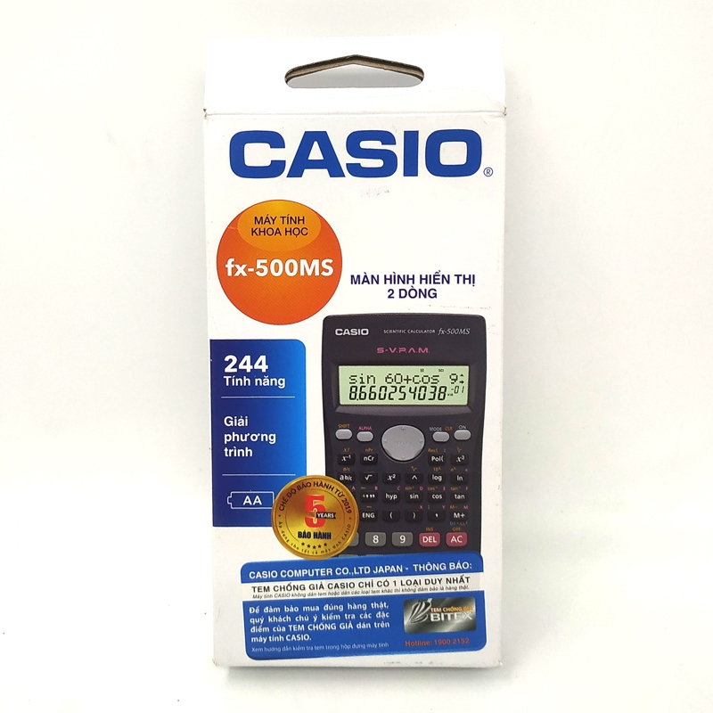 Fahasa - Máy Tính Casio Fx500MS