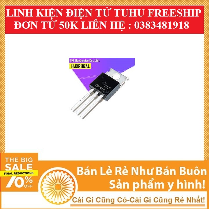 combo 2 transitor TIP41C TO220 TRANSISTOR NPN 6A 100V