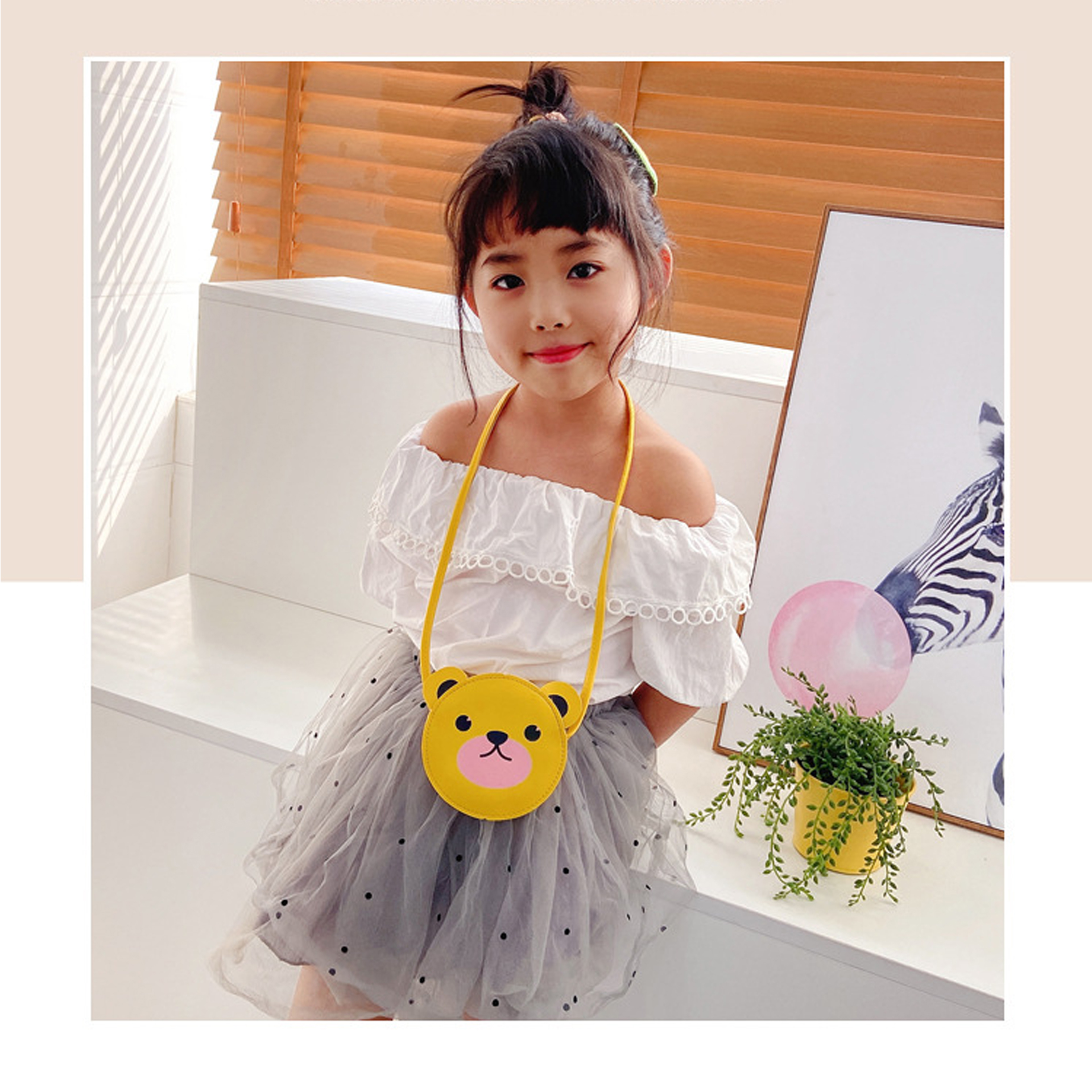 Túi đeo chéo hình thú cực dễ thương cho bé CS405