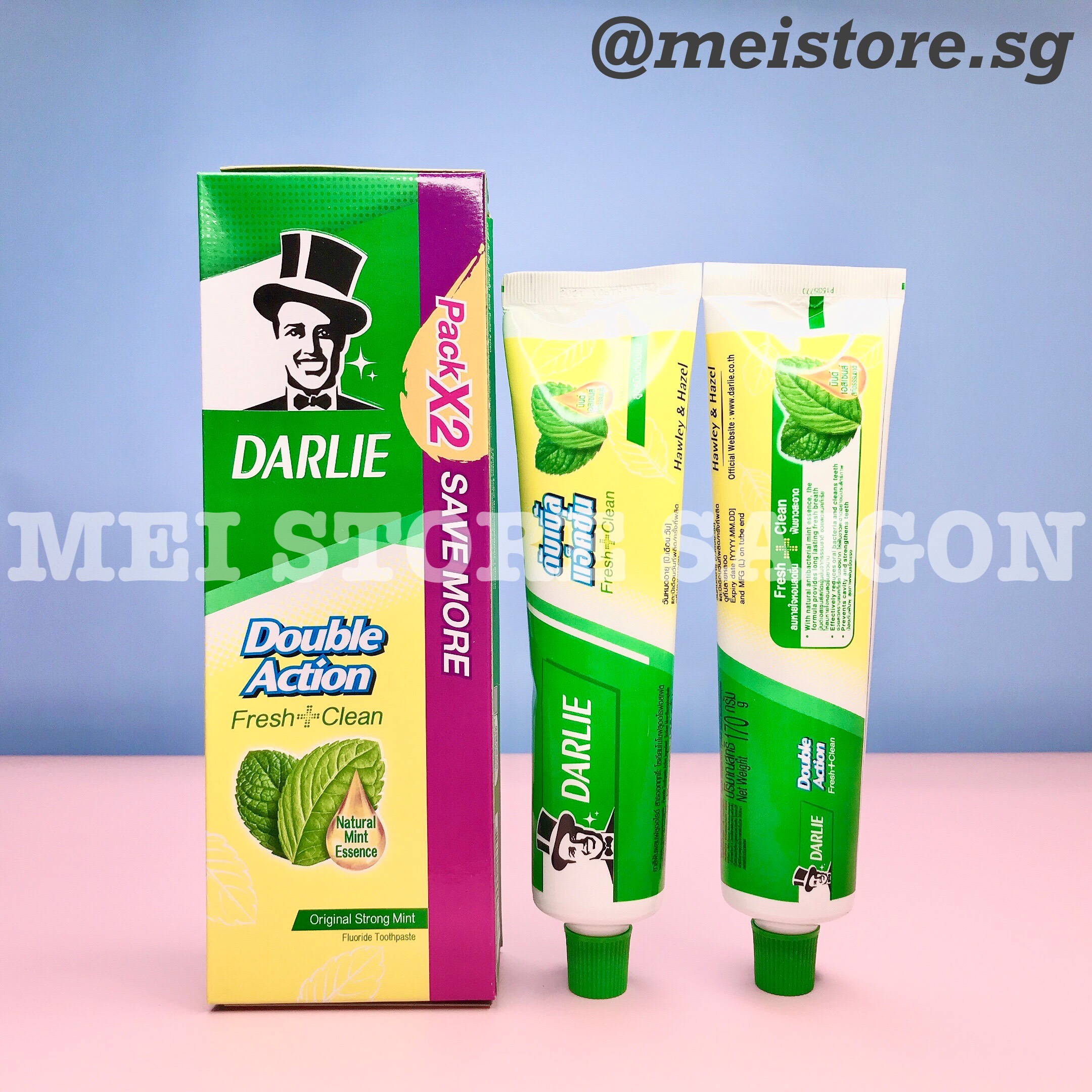 Combo 2 tuýp Kem Đánh Răng Darlie ( Và Closeup ) Thái Lan
