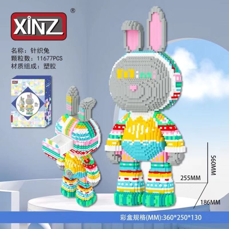 Lego thỏ momo lắp ghép mô hình thỏ momo 55cm