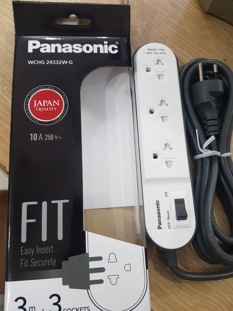 Bộ Ổ Cắm Có Dây 3m ( 3 Ổ Cắm ) Panasonic