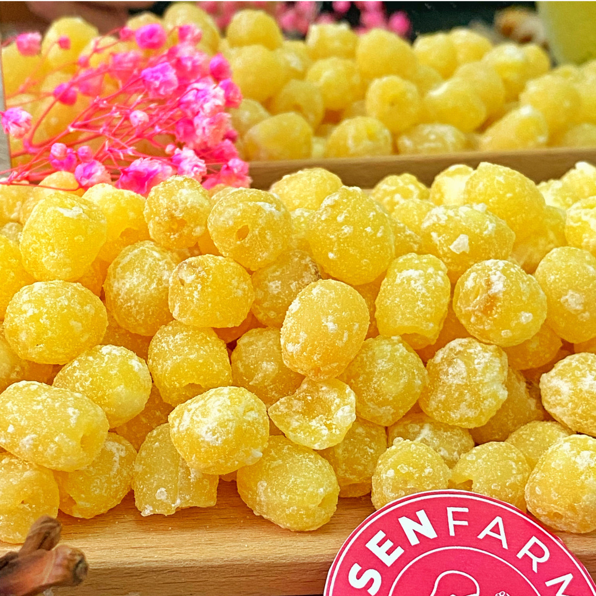 Combo 2 bịch mứt hạt sen 2 vị (trà xanh + truyền thống) thượng hạng Senfarm
