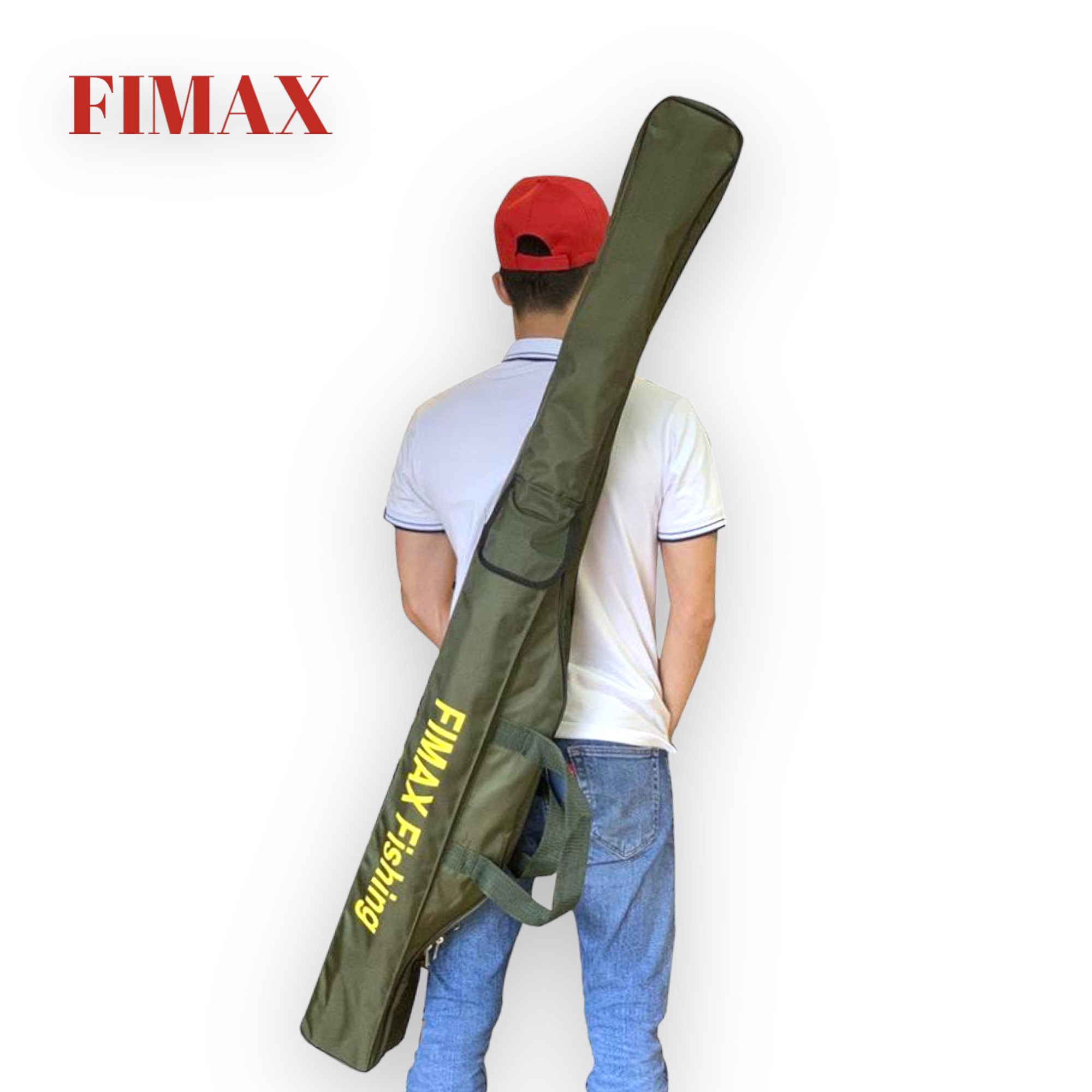 [HOT] Túi đựng cần câu Fimax Fishing 3 ngăn cao cấp siêu rộng đựng 4 đến 5 bộ cần máy, Bao đựng cần 2 khúc siêu bền dài 125cm, 145cm, 165cm