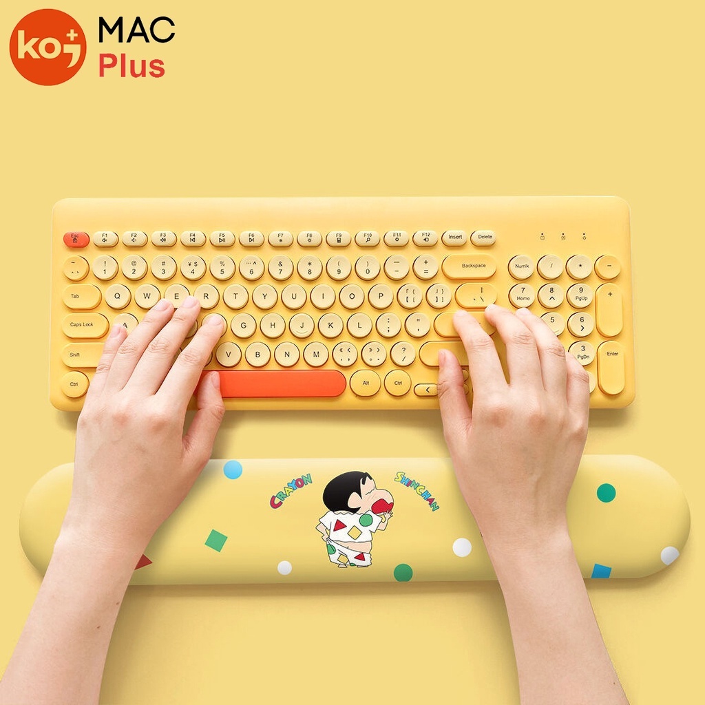 Bộ Lót Chuột Kê Tay Gõ Phím Crayon Shin Chan (Lót Chuột Cậu Bé Bút Chì, Cu Shin, Đệm Tay Silicon, Công Thái Học )