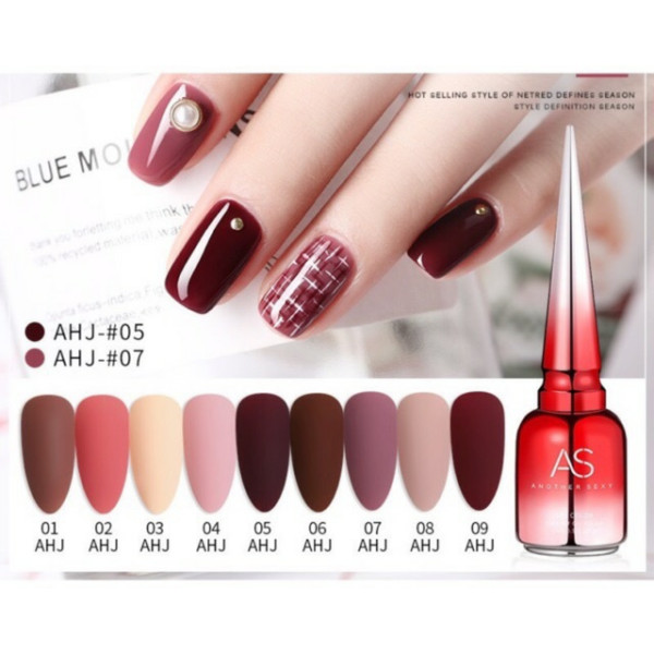 Sơn gel As mã AHJ 15ML - chai đỏ