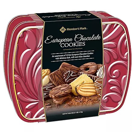 Hộp bánh quy socola Member’s Mark European Chocolate Cookies 1.4kg - QUÀ TẾT