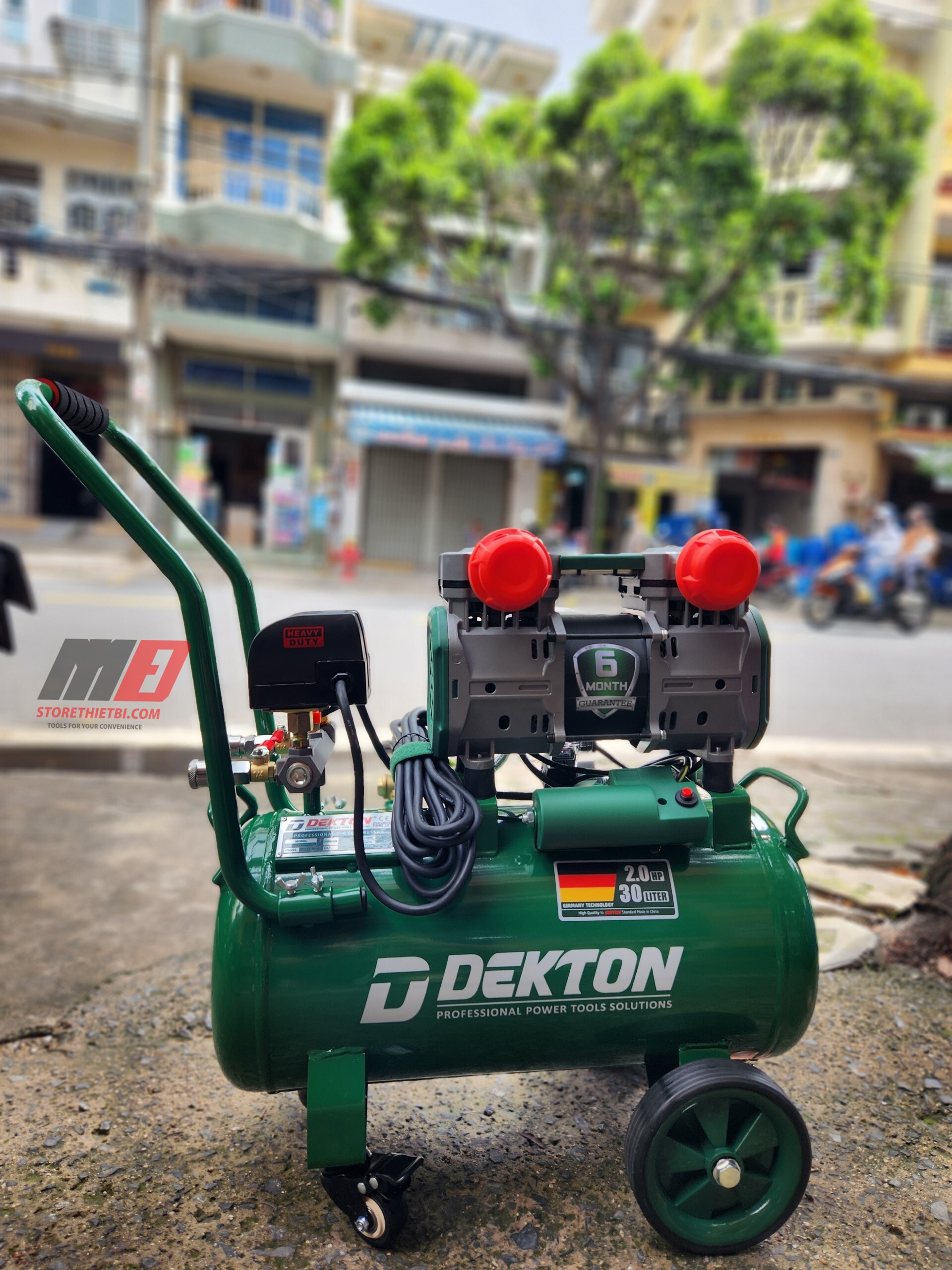 Dk-ac3930plus máy nén khí không dầu 30l dekton mẫu cải tiến