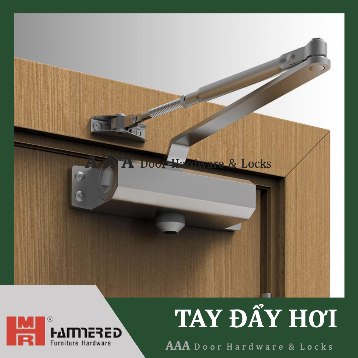 Tay đẩy hơi Hammered có dừng 90 độ