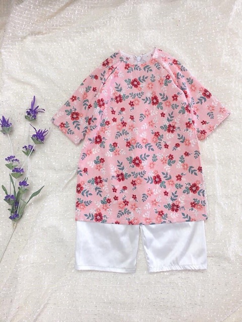 vải nhung tăm hoa đào