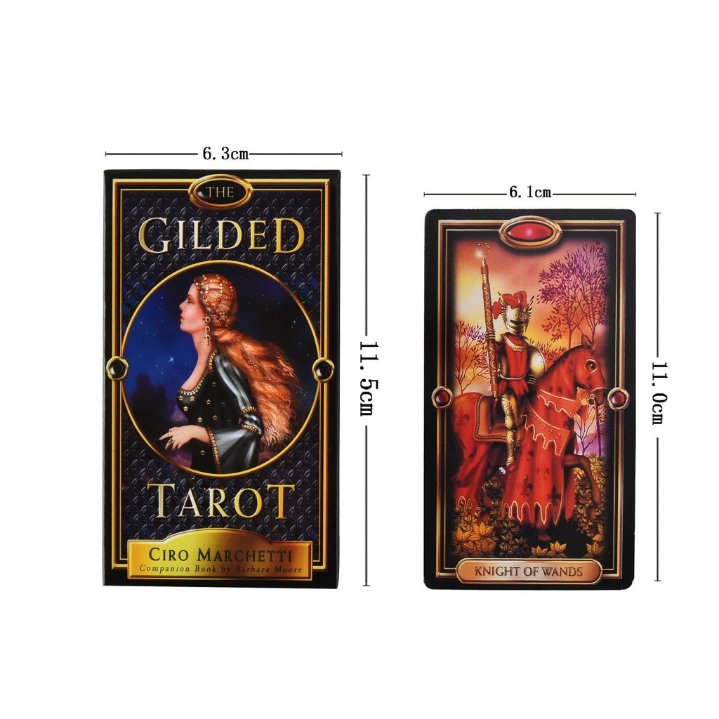 Bộ Bài The Gilded Tarot H8 New Cao Cấp