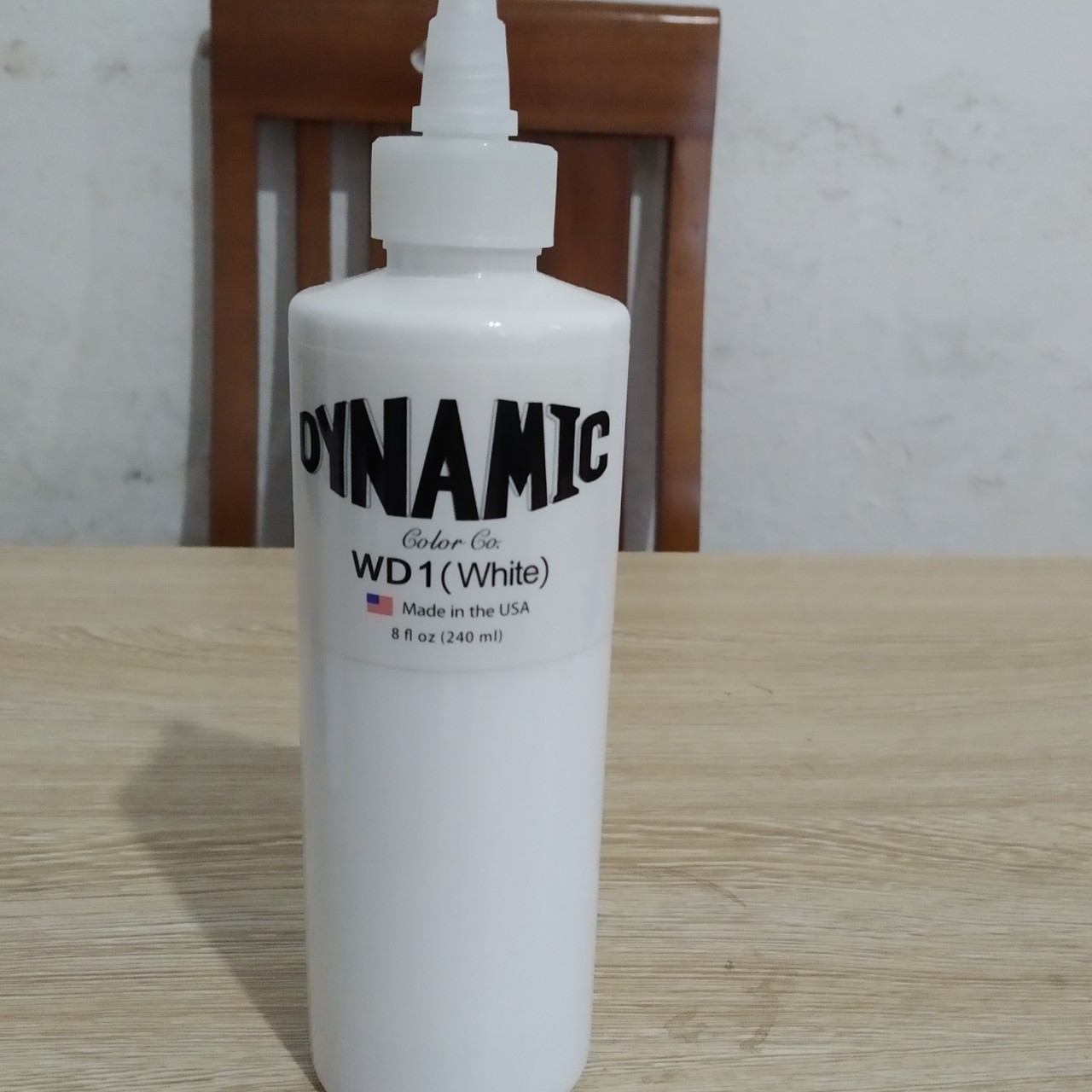 Mực xăm dynamic màu trắng-lọ 240ml