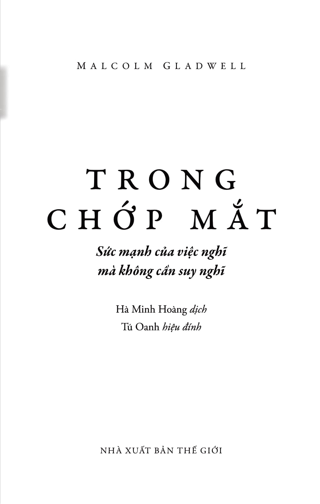 Sách - Trong Chớp Mắt (Tái Bản 2018)