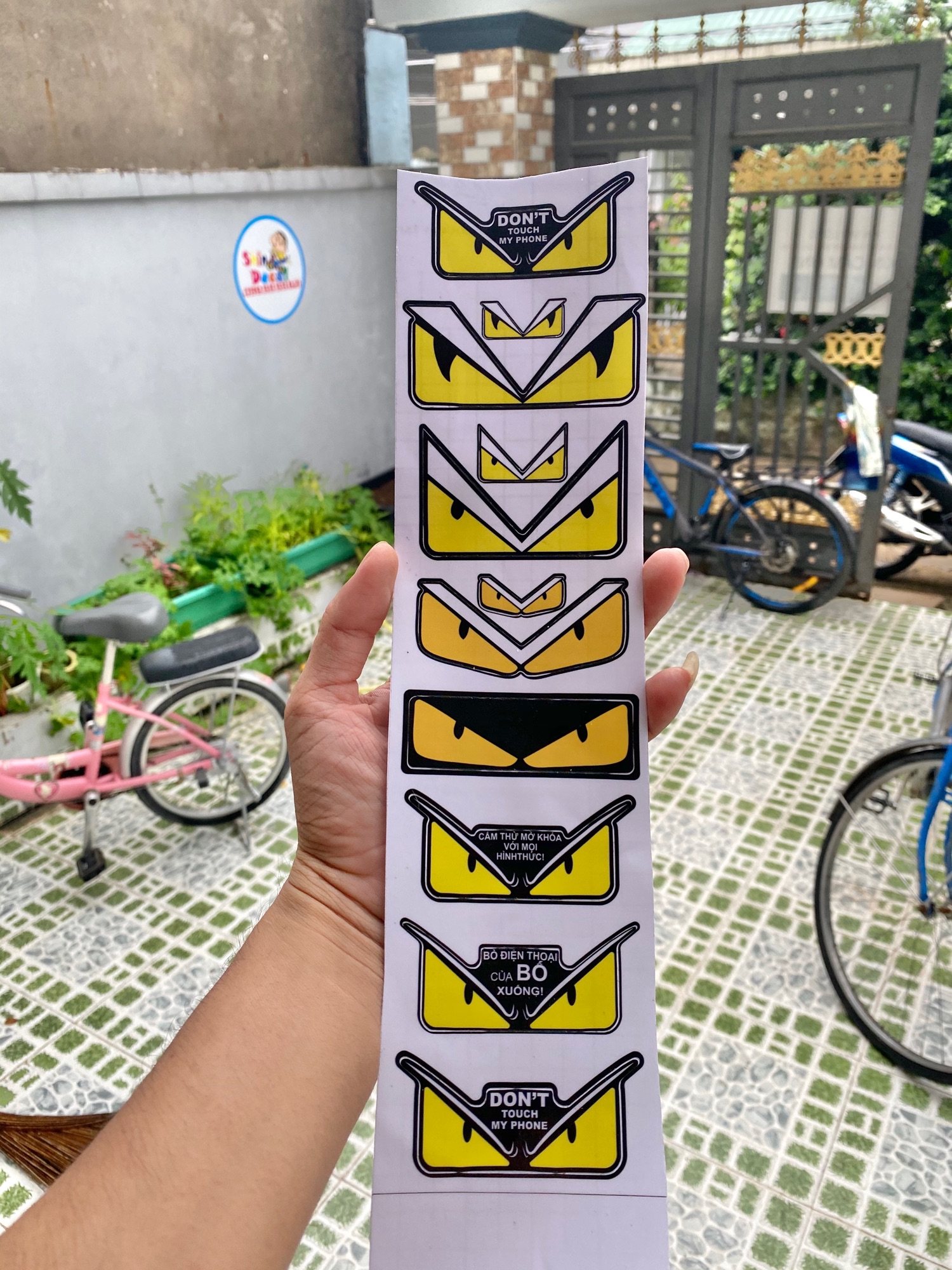 Combo 11 tem mắt Fendy các loại