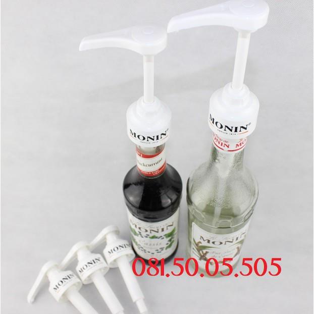 Vòi bơm sirô Monin - Pump Syrup Monin 10ml (Vừa chai MoninMaulin can vàng Maulin 1.3kg GifardTorani Boduo 2L)