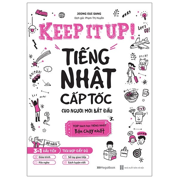Sách Combo Keep it up – Tiếng Nhật cấp tốc cho người mới bắt đầu - Megabook
