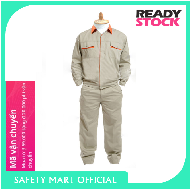 Quần áo bảo hộ lao động kỹ sư TINBA 04 cao cấp, vải Kaki hàn quốc thoáng mát