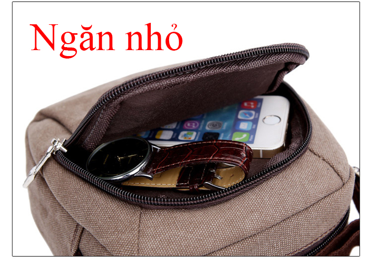 [HCM]Túi đeo chéo vải bố- size nhỏ
