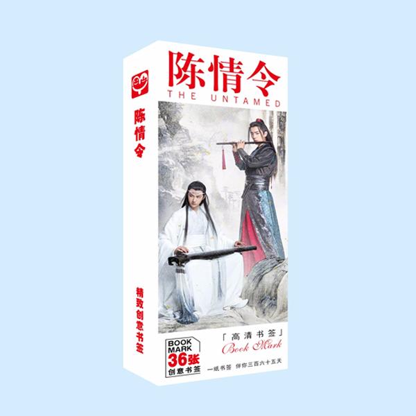 Bookmark Trần Tình Lệnh ma đạo tổ sư lam vong cơ ngụy vô tiện hộp ảnh tập ảnh đánh dấu sách 36 tấm Tiêu Chiến Vương Nhất Bác