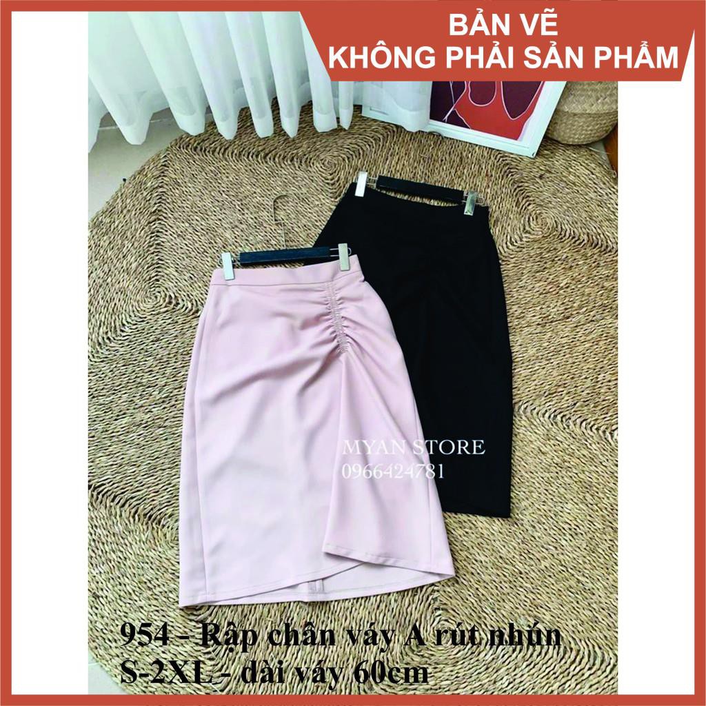 Rập giấy mã 954 - rập chân váy dáng a
