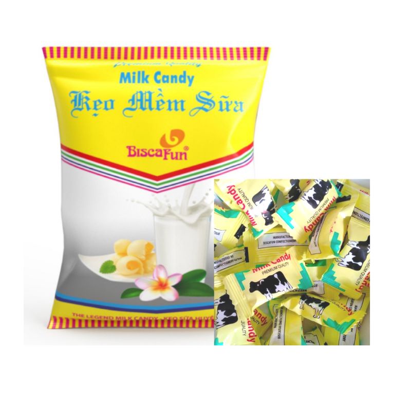 1 Gói Kẹo Mềm Sữa 65g - Biscafun