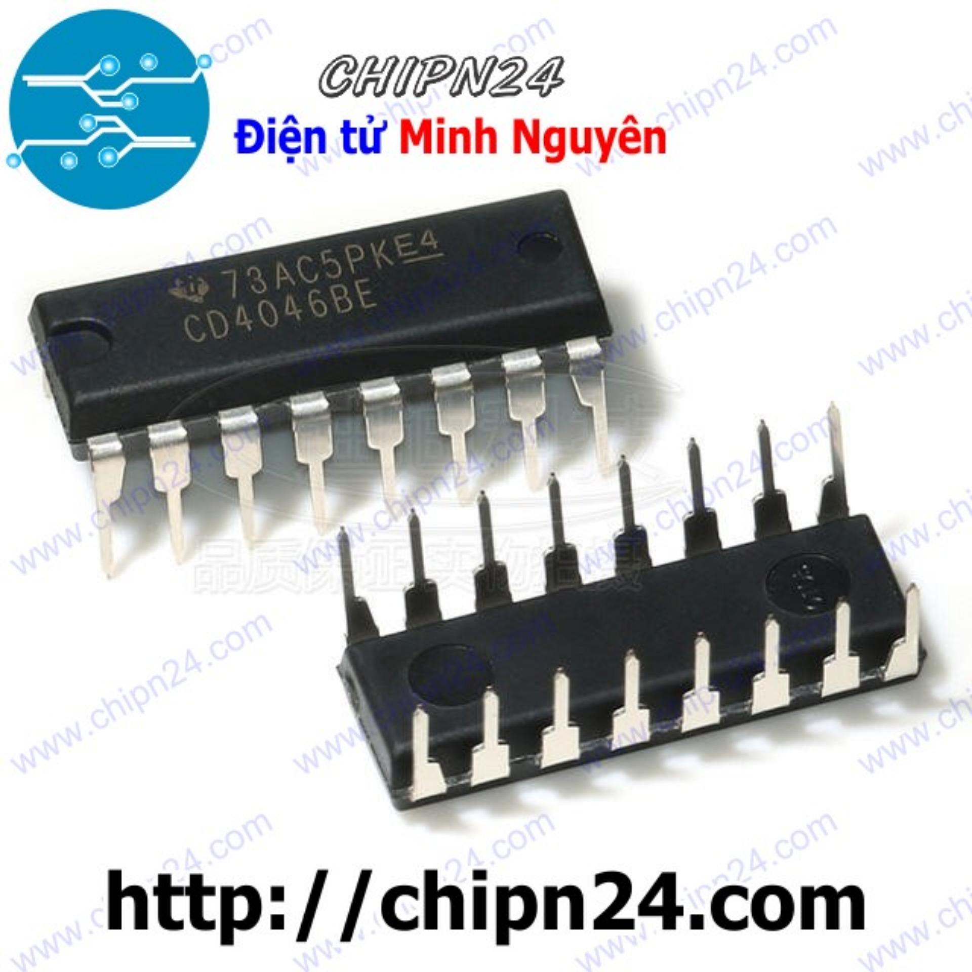 [2 con] (DIP) IC CD4046 DIP-16 (CD4046BE 4046)