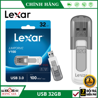 USB Lexar 32Gb Jumdrive V100 USB 3.0 100MB s bảo mật tệp tin - Bảo hành 24 tháng thumbnail