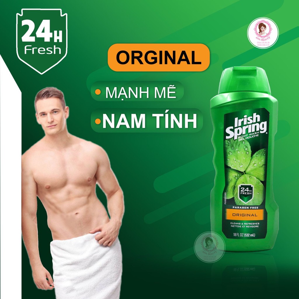 Sữa tắm Irish Spring Original 532ml - USA