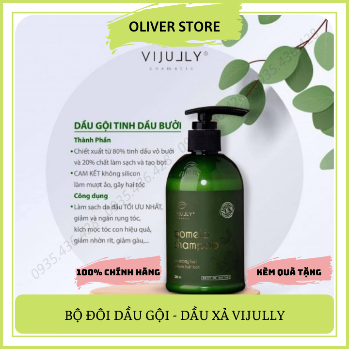 [TẶNG QUÀ] Dầu Gội Bưởi ViJully Cao Cấp Kích Thích Mọc Tóc Ngăn Rụng Tóc Làm Dài Tóc Phục Hồi Tóc Hư Tổn Chính Hãng