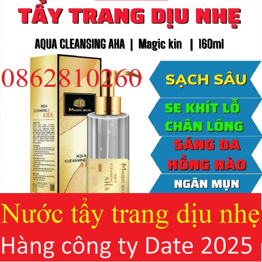 Water makeup remover gentle Aqua cleansing AHA magicskin