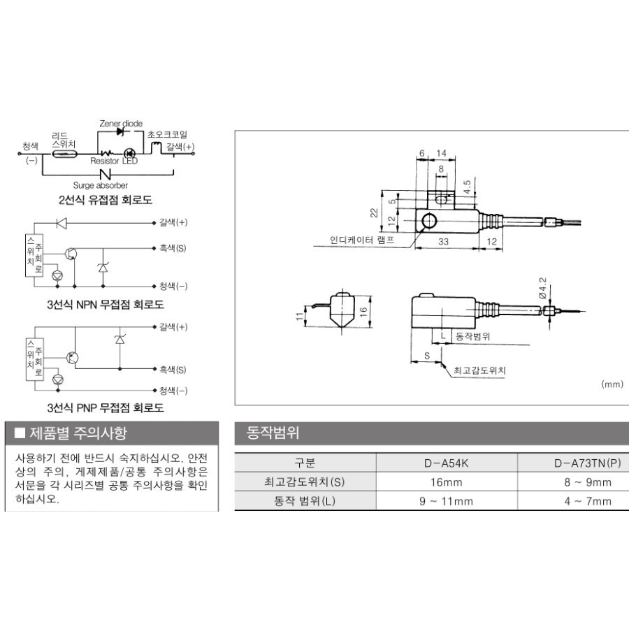 CẢM BIẾN XI LANH TPC D-A54K KCC D-A54K