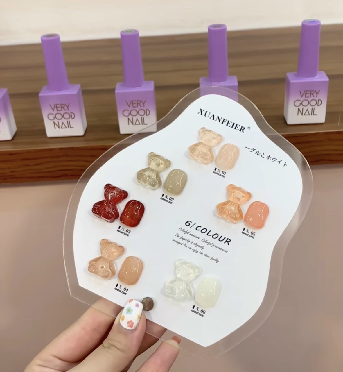 Set Sơn Thạch Very Good Nail 6 Màu [ Tặng Bảng Màu ]