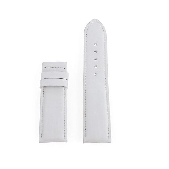 Dây đồng hồ  da bò size 22, 24, 26 màu trắng TH8133