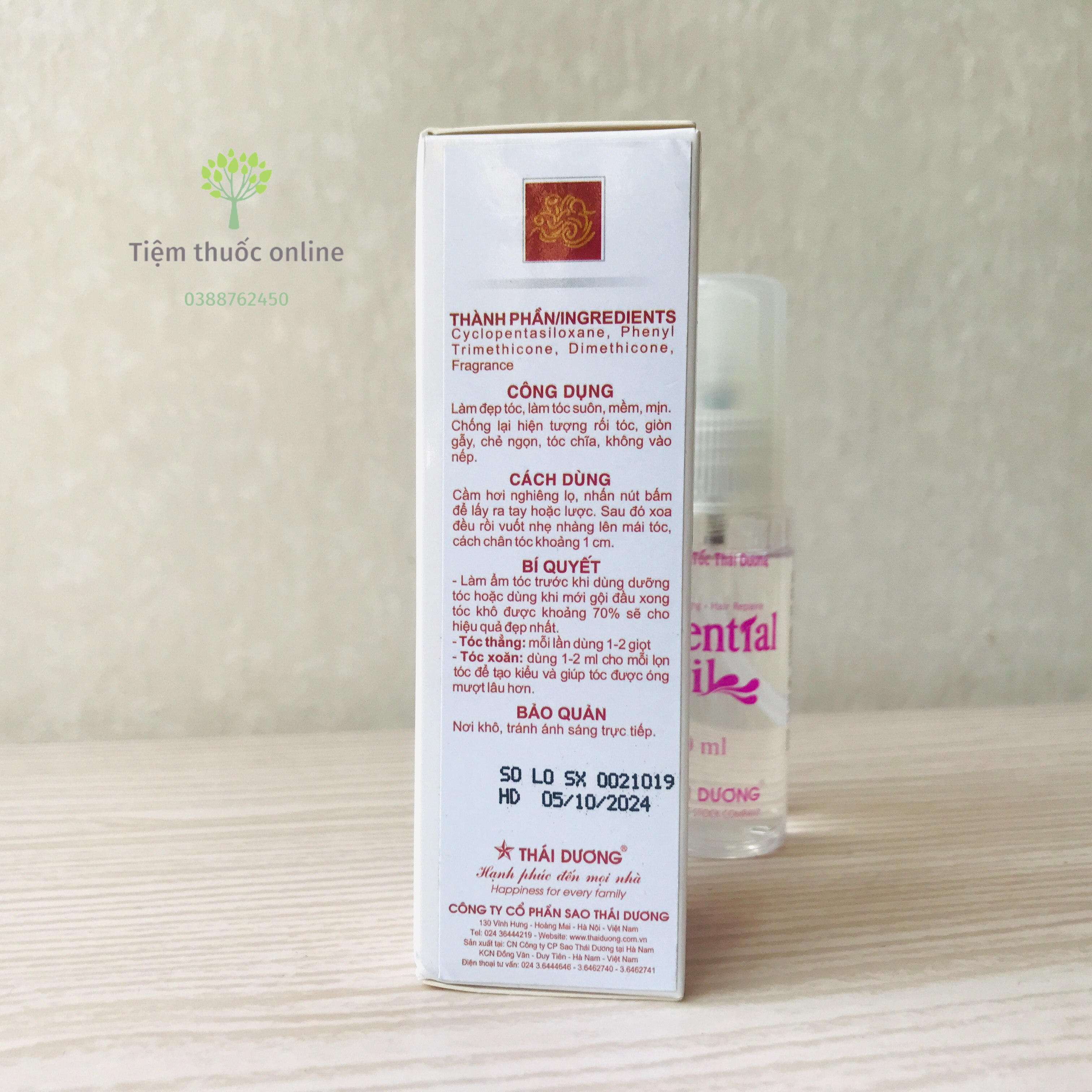 Dầu dưỡng tóc Thái Dương Essential Oil 30ml