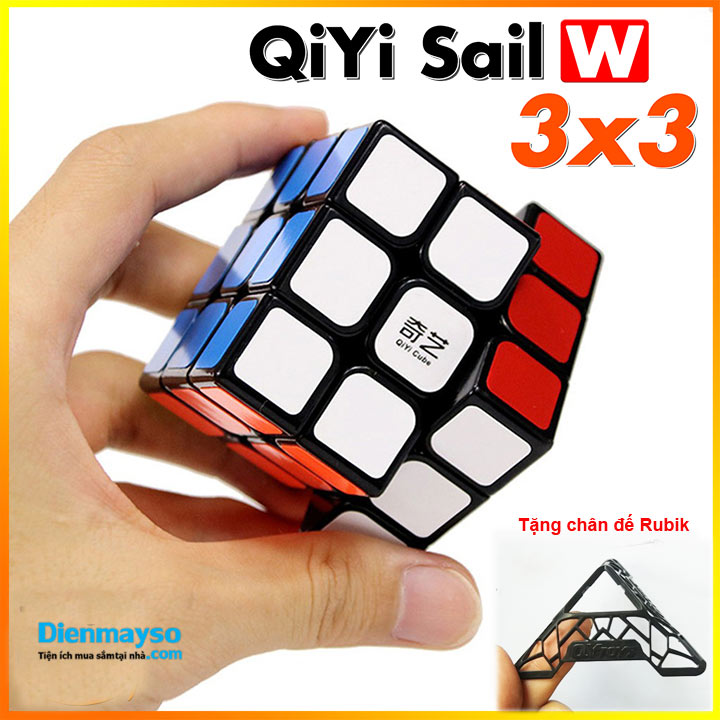 Rubik 3x3 Qiyi Sail W trò chơi Rubic 3 Tầng Khối Lập Phương Xoay Mượt Lõi Cứng Cáp Bền 3x3x3